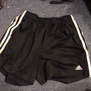 Adidas black white shorts size s with drawstring